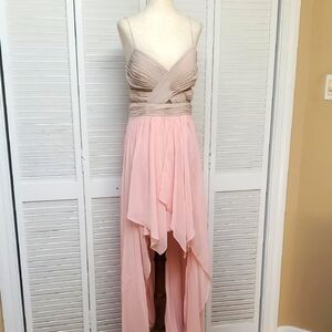 Hailey Logan By Adrianna Papell Elegant Pink Evening Dress Junior Size 9/ 10